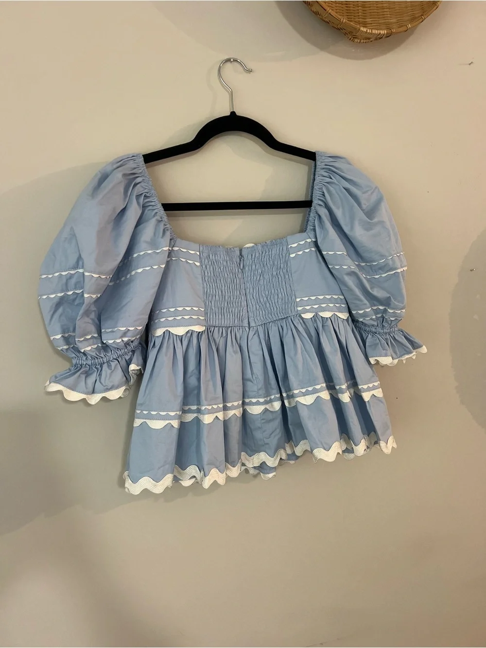 NWT Sofie the label cropped babydoll top size small - Picture 7 of 10